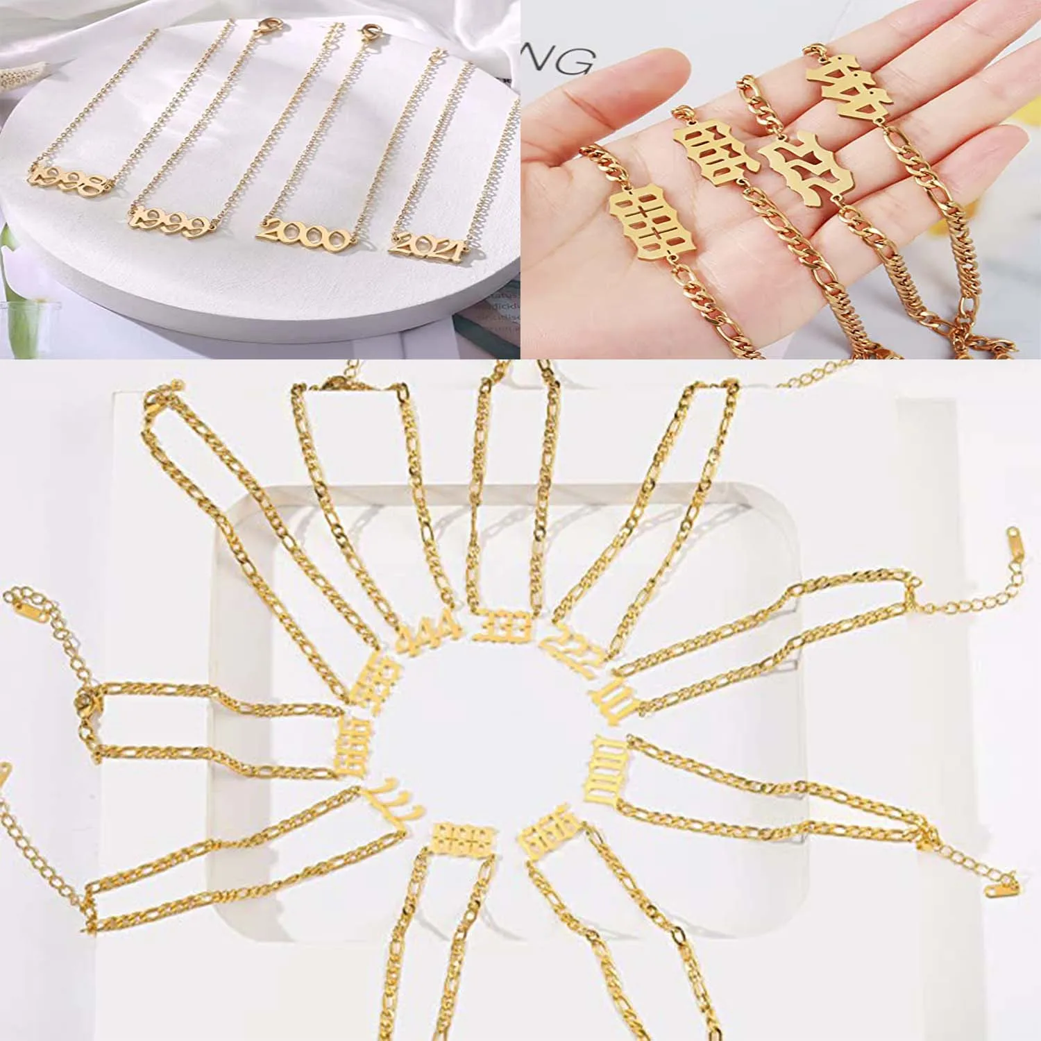 Wholesale Plain Pendant Ankle She Birth Year Foot Jewelry Mini Cuban Leg Chain Bracelet 925 Sterling Silver Angel Number Anklet