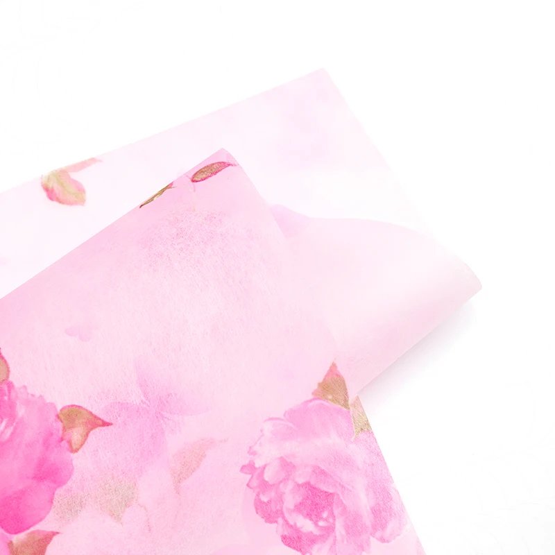  Нетканый материал печать корейский Материал Новый стиль упаковка бумага букет подарочная коробка