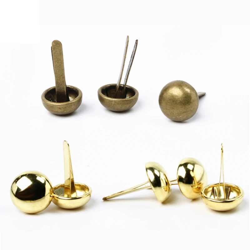 Tone Dome Metal Decorative Spikes Two Feets Mushroom Rivets for Fashion Leather Craft Studs Spots Repair Buttons