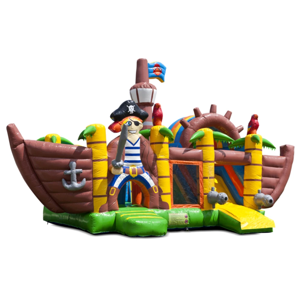 Pirate Ship Bounce House Slide Castle Bouncer Inflatable Bouncer Jumping Castle Commercial Bouncy Castle For Party Rental