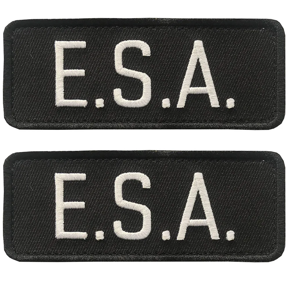 
 Крюк и петля 2 шт. E.S.A и 2 шт. американский флаг Лапа логотип вышивка аппликация патч для собаки жилет  