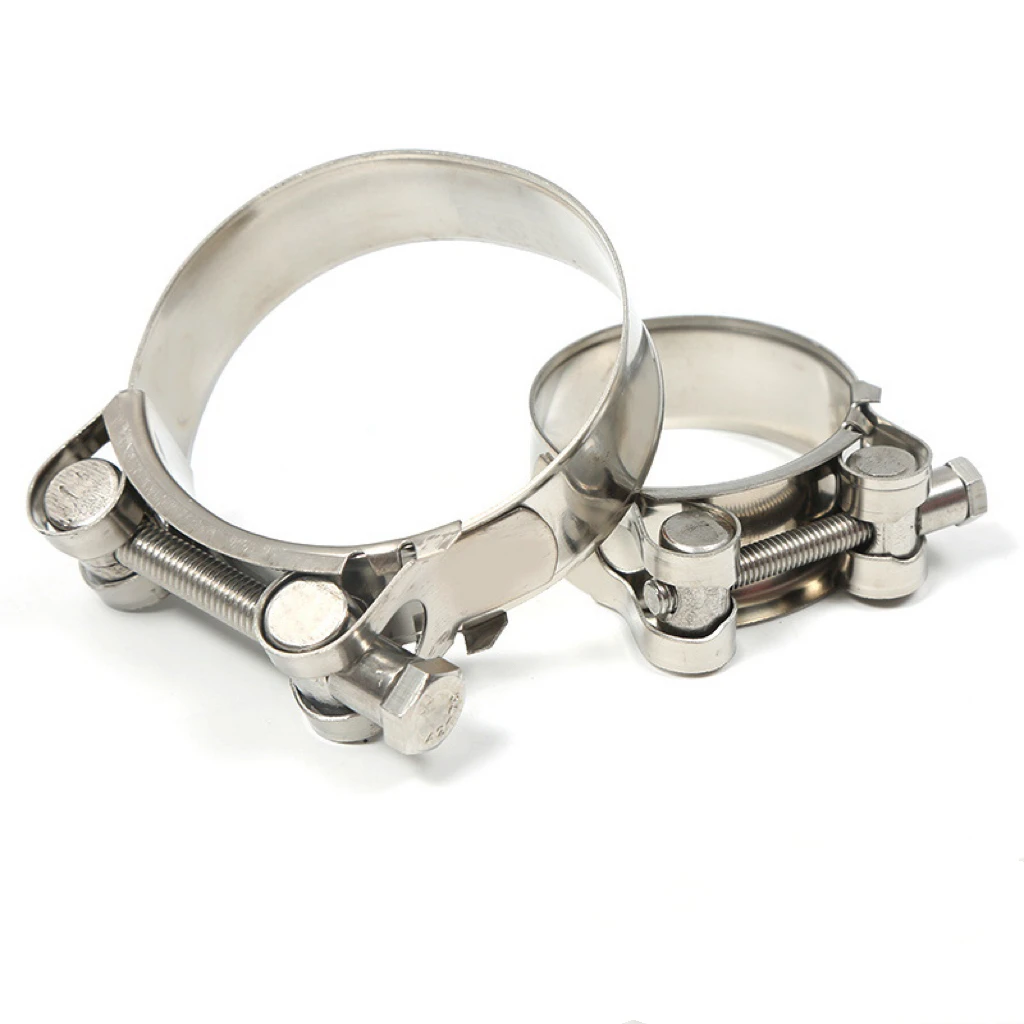 Wholesale Price Factory Price Heavy Duty Hose Clip Strong 304 Stainless Steel Pipe Tube Screw Hose Clamp T-bolt Clamp for Car