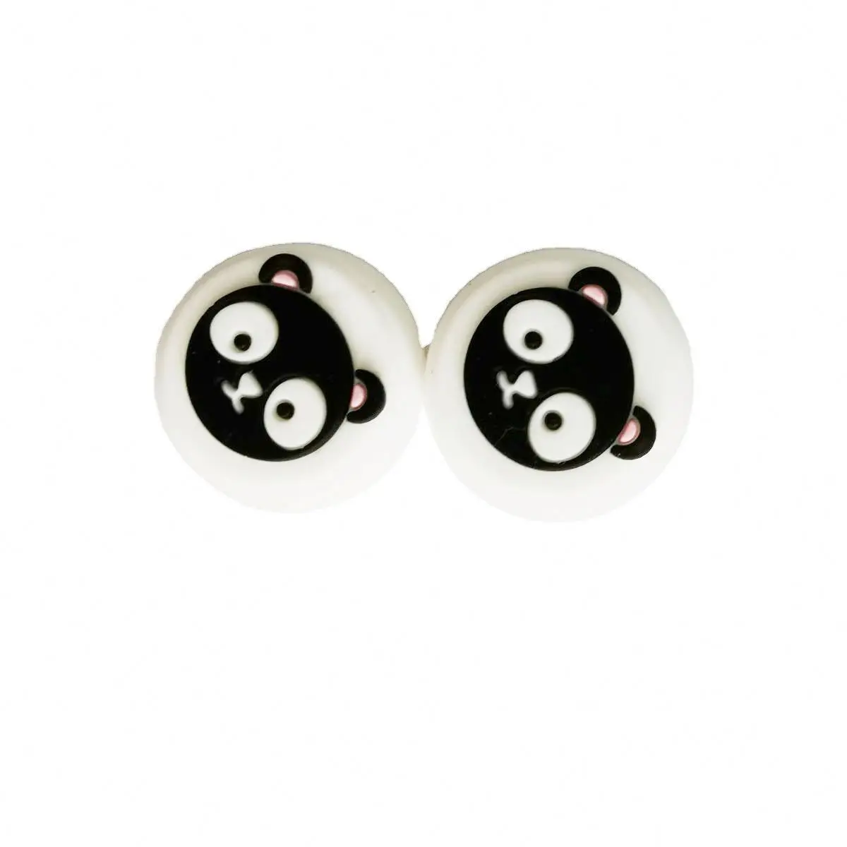 
for PS5 Panda Head Game Handle Rocker Silicone Thumbstick Cover Buttons Button Rocker Thumb Stick XY10398 
