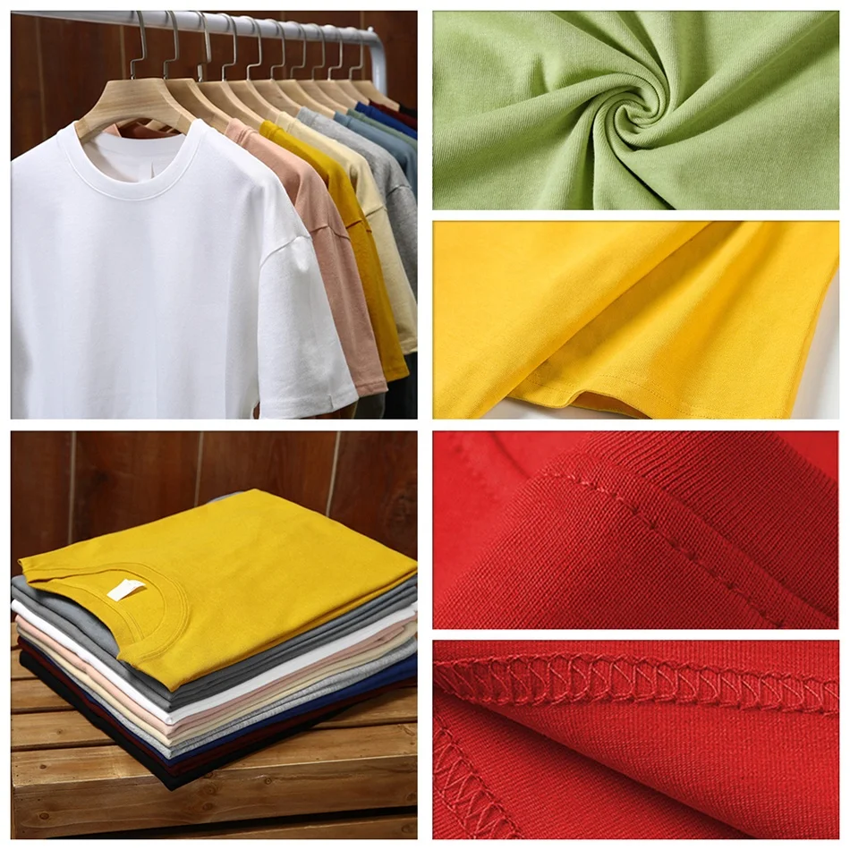 
Oem 100% American cotton US Plus Size Logo printed Custom T shirt printing blank white plain man tshirt 