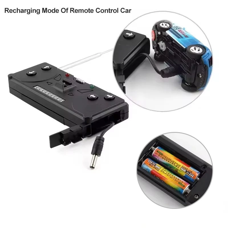 Coke Can Mini RC Toy Car Radio Remote Control Racing Car Radio Control Toys car 6 colors with 4 palisades