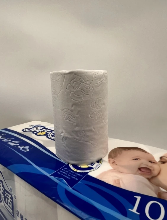 ECO Roll 100% Biodegradable Bamboo Pulp New Design Disposable Baby Toilet Tissues Roll Soft 2-4 PLY Toilet Paper Pack