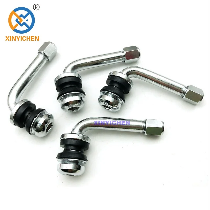 PVR-153 Tubeless Wheel Tire Valve Stem Metal Bolt In Chrome Tire Valve