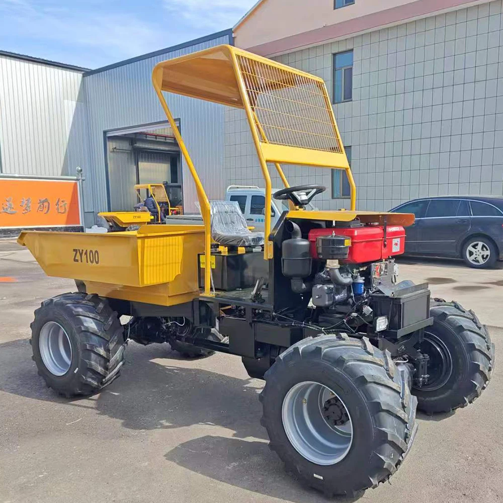 China Shandong Xingtu Diesel Engineering Chinese Manufacturer Four Wheeler Diesel Dump Truck Mini Dumper Mini Truck Mini Dumper