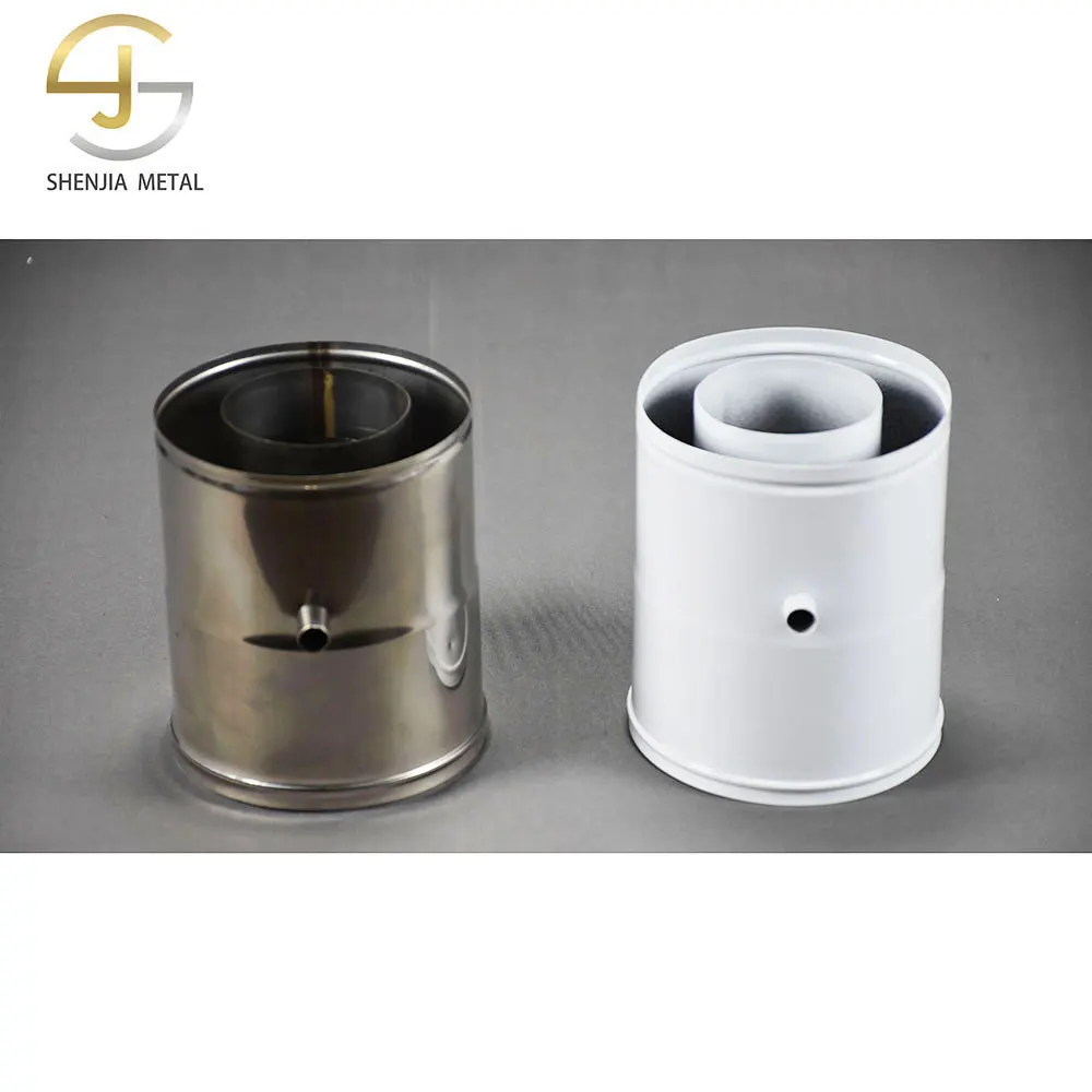 Condensate recycler free custom chimney parts fireplace accessories  100mm/60mm household stainless steel