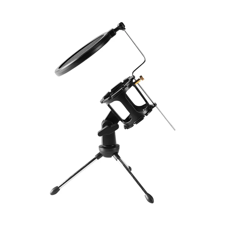 TN-MJ-61ZM professional desktop podcast microphone holder table tripod metal microphone stand