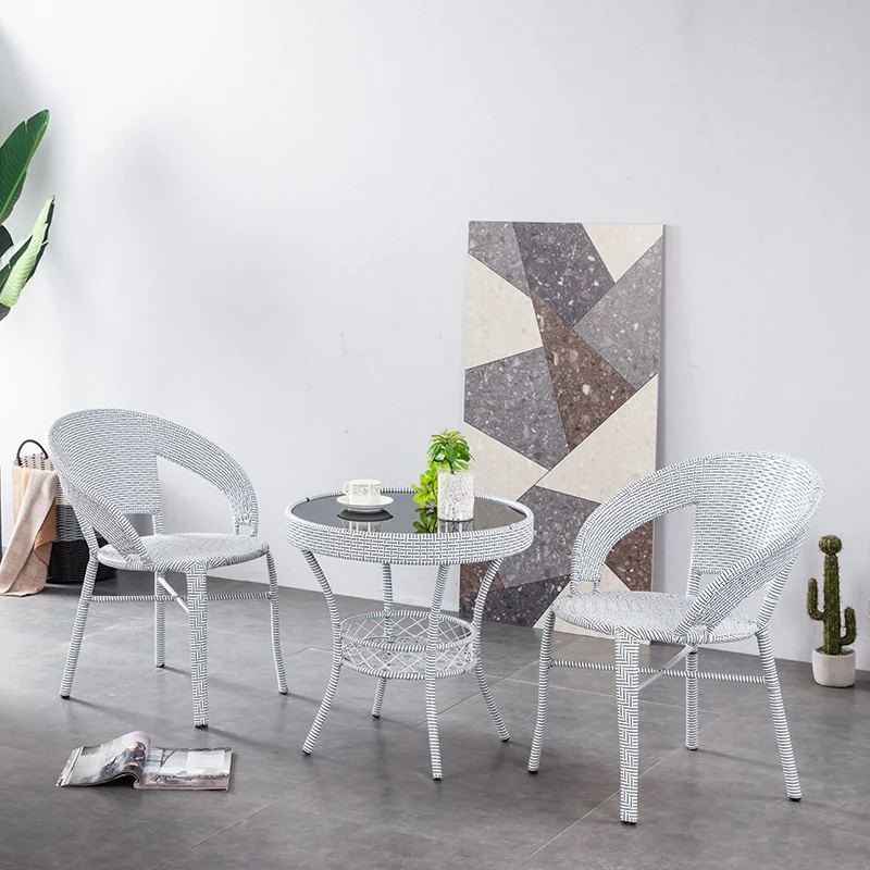 
PE rattan wicker dining chair outdoor garden classic rattan chair 