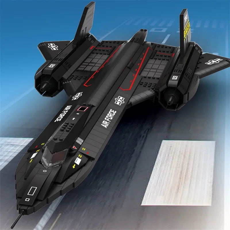 Reobrix 33041 SR-71 Blackbird Building Blocks Air Force Jet-Powered Bricks Toy for Military Fans 1775pcs+ Building Model