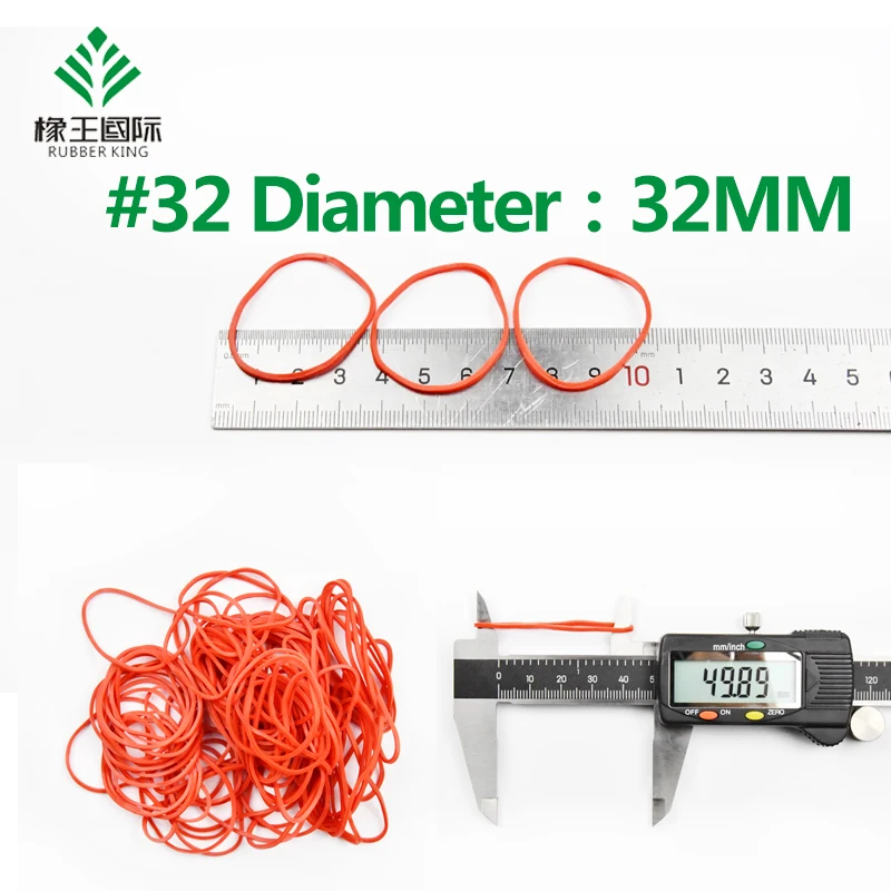 Professional custom high elasticity superior quality small red Approx 5,000 rings for any purposes rubber bands