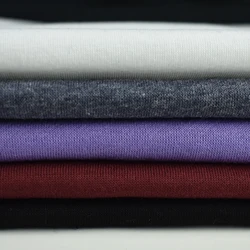 Stock lot thick and solid knit TC polyester brushed fleece fabric cotton for winter autumn hoodie