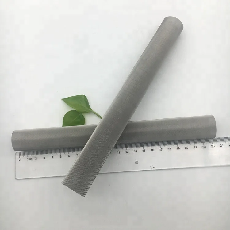 Low price 75 80 90 100 Micron 316 316L Stainless Steel Mesh Filter Tube /Sintered Filter Tube /Cartridge Mesh Filter