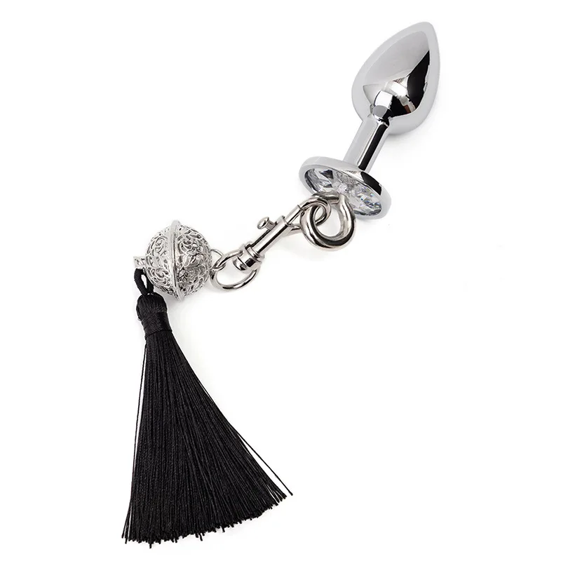 Tassel Metal Anal Plug Handcuffs Traction Bound Imprison Sex Toys With Backyard Men and Women