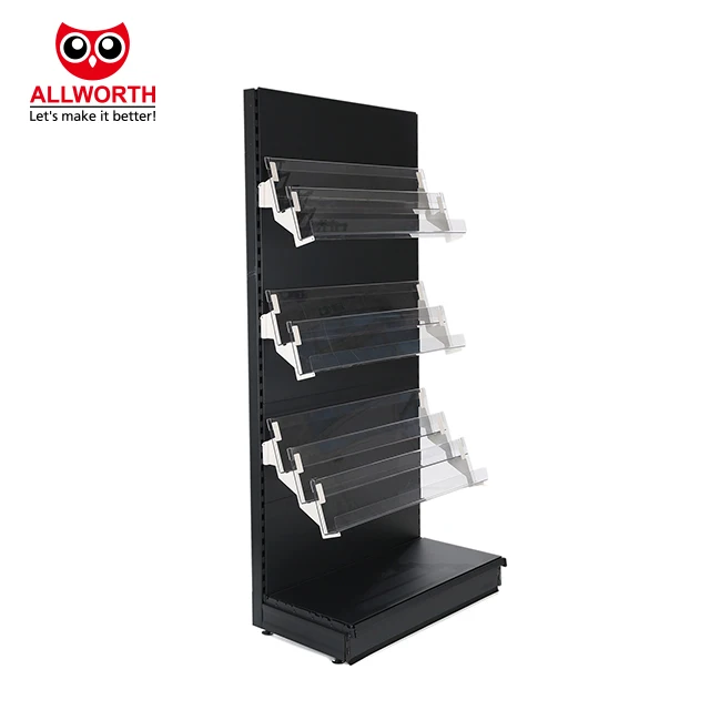 Wire Double Sided Single Sided Perforated Back Panel Store Gondola Shelving