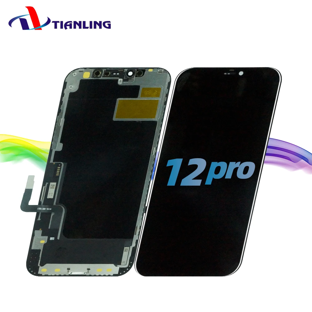 TLIDA Mobile Phone LCDs Display for iPhone X XR XS 11 12 13 Pro Max 8 7 6 6S 5 Plus Unlocked LCD Touch Screen for Phone
