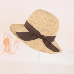 Spring/Summer Raffla Grass Floding Hand Make Beach Hat For Woman
