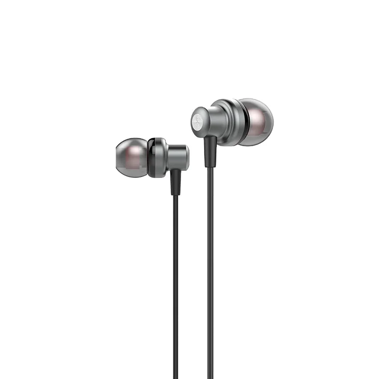 new ergonomics design metal base stethoscope effect  In ear  headset sports noise cancelling stylish cool headphones for girls