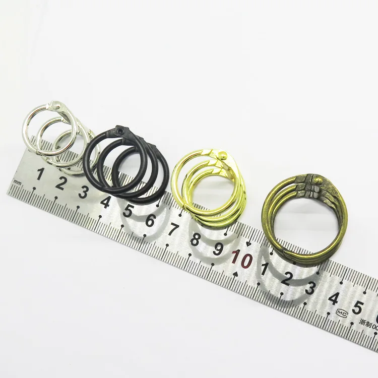 Металлические 3-кольцевые связывающие расчески «сделай сам» новые металлические широкие кольца для связывания с листьями зажим папки письменного стола календаря ноутбука 3 связывающих книг