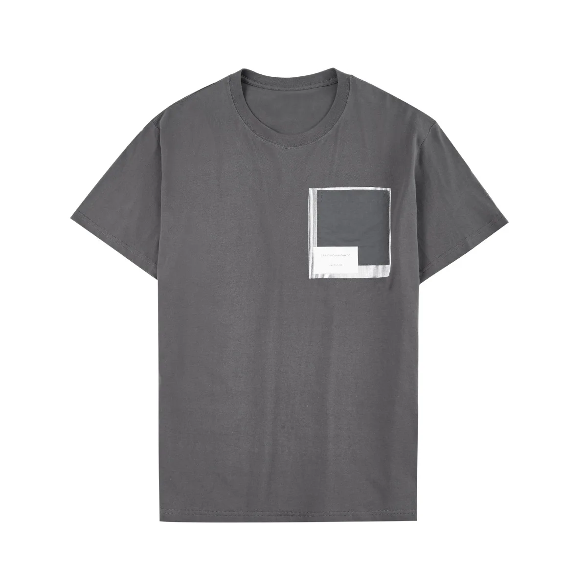 Мужская одежда из 100% хлопка, Одежда большого размера с рисунком, тяжелая одежда, нагрудный карман на заказ, Простые белые мужские футболки на заказ