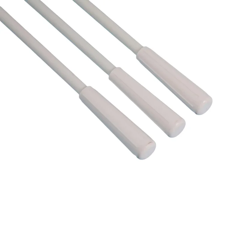 3/8 inches Fiberglass Drapery Baton Curtain Wand Stick with Stainless Steel Snap Hook