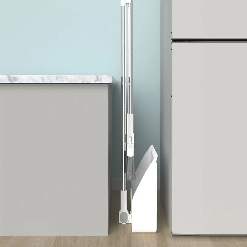 Office Home Kitchen Lobby Sweep Floor Folding Wall Mounted Broom And Dustpan Set