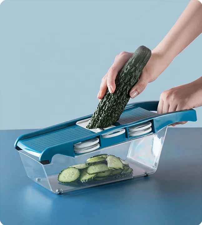 Kitchen gadgets 2019 multi-Function manual Vegetable chopper/ Shredder /Slicer/cutter salad spinner