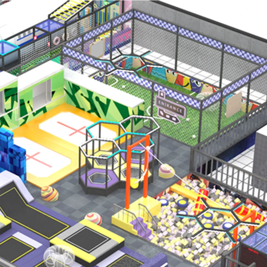 Vendita diretta в fabbrica a buon mercato parco giochi per bambini al coperto помещении