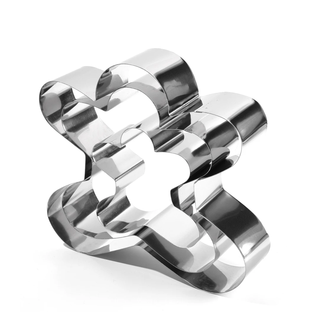 4/6/8 Inch Stainless Steel Ginger Man Cookie Cutter Set Mousse Cake Mould Ring Bakery Tools