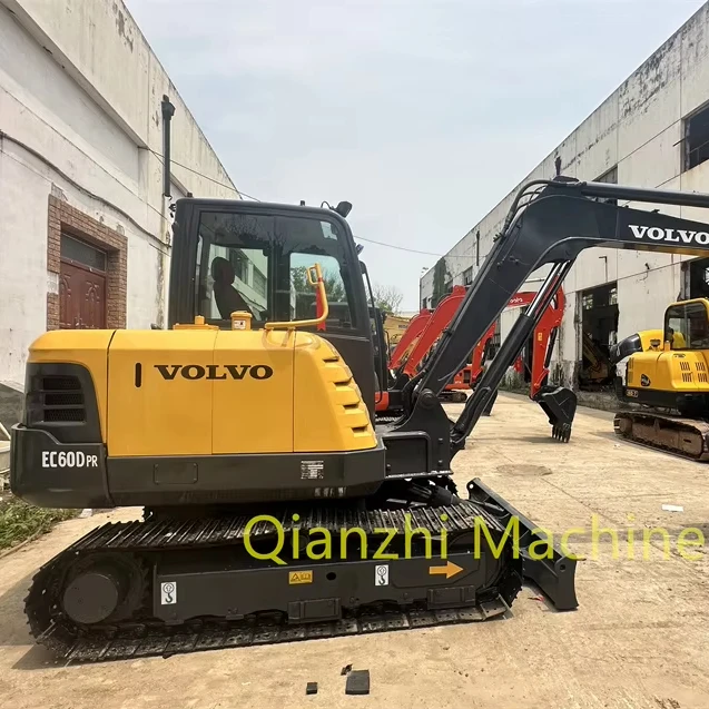 Volvo EC60, оригинальный, сделанный в Корее, подержанный экскаватор, 6-тонный мини-экскаватор, exca 2022 95% Новый epa С землеройной машиной euro4