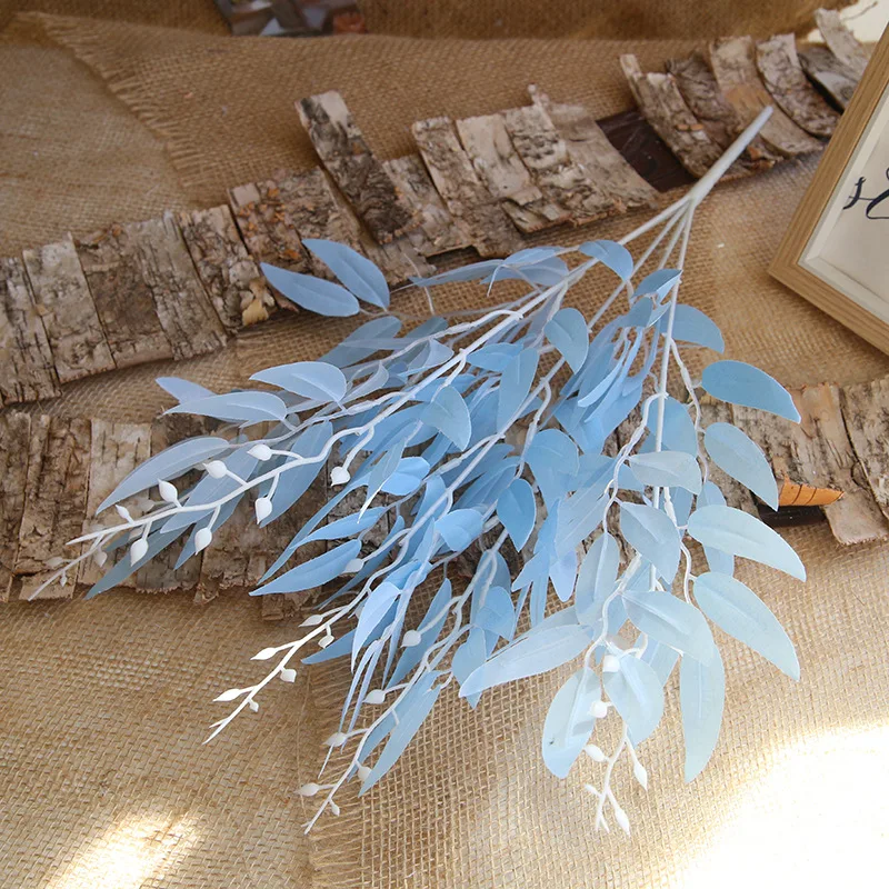 Wedding greenery wholesale high quality faux leaves dried plants from decor