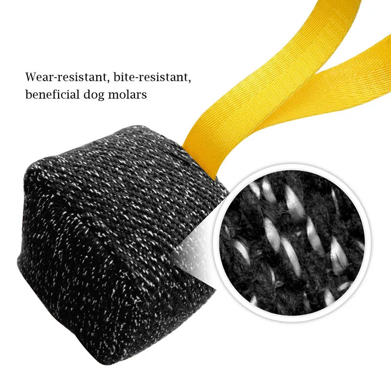 Factory Dogs Bite Tugs Pillow Training Nylon Rope Handle Tug Toy dog ball nylon rope