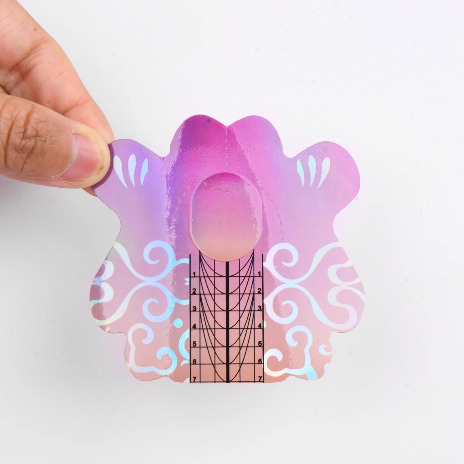 ZEKUN Professional Nail Forms Holographic Logo Print Extreme 500 pcs