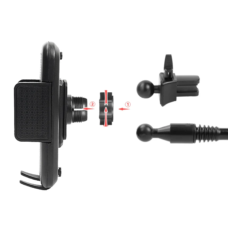 Car Cup Holder Phone Mount Universal Adjustable Gooseneck Cup Holder Cradle Car Mount