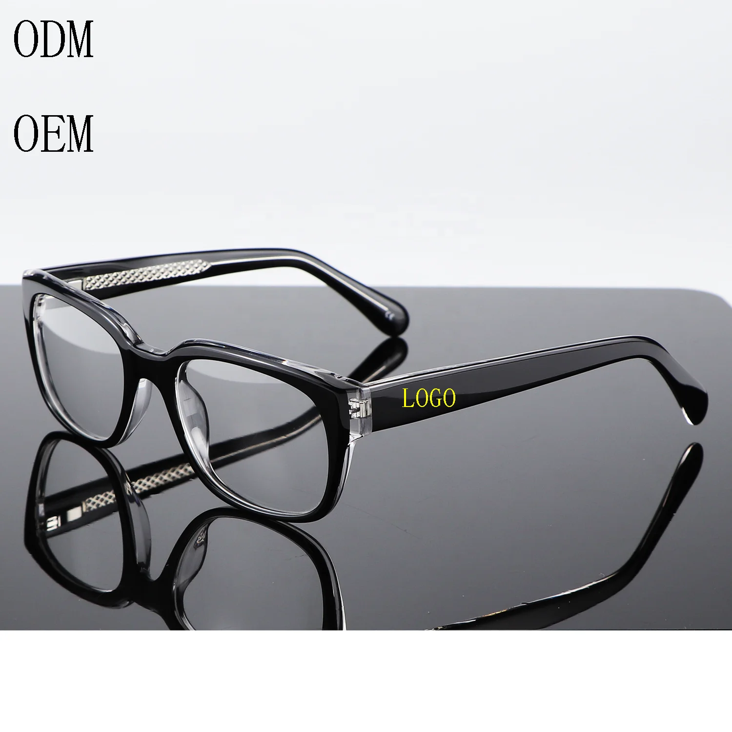 2024Fashion High Quality Acetate Glasses Frame Prescription Glasses Square Design Optical Glasses Unisex