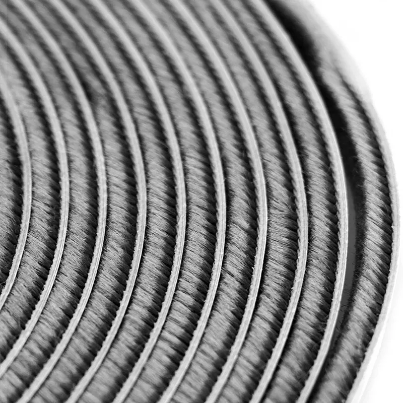 Self Adhesive Felt Draught Excluder Wool Pile Weatherstrip Sound Insulation Wind Proof Door Window Brush Seal Strip