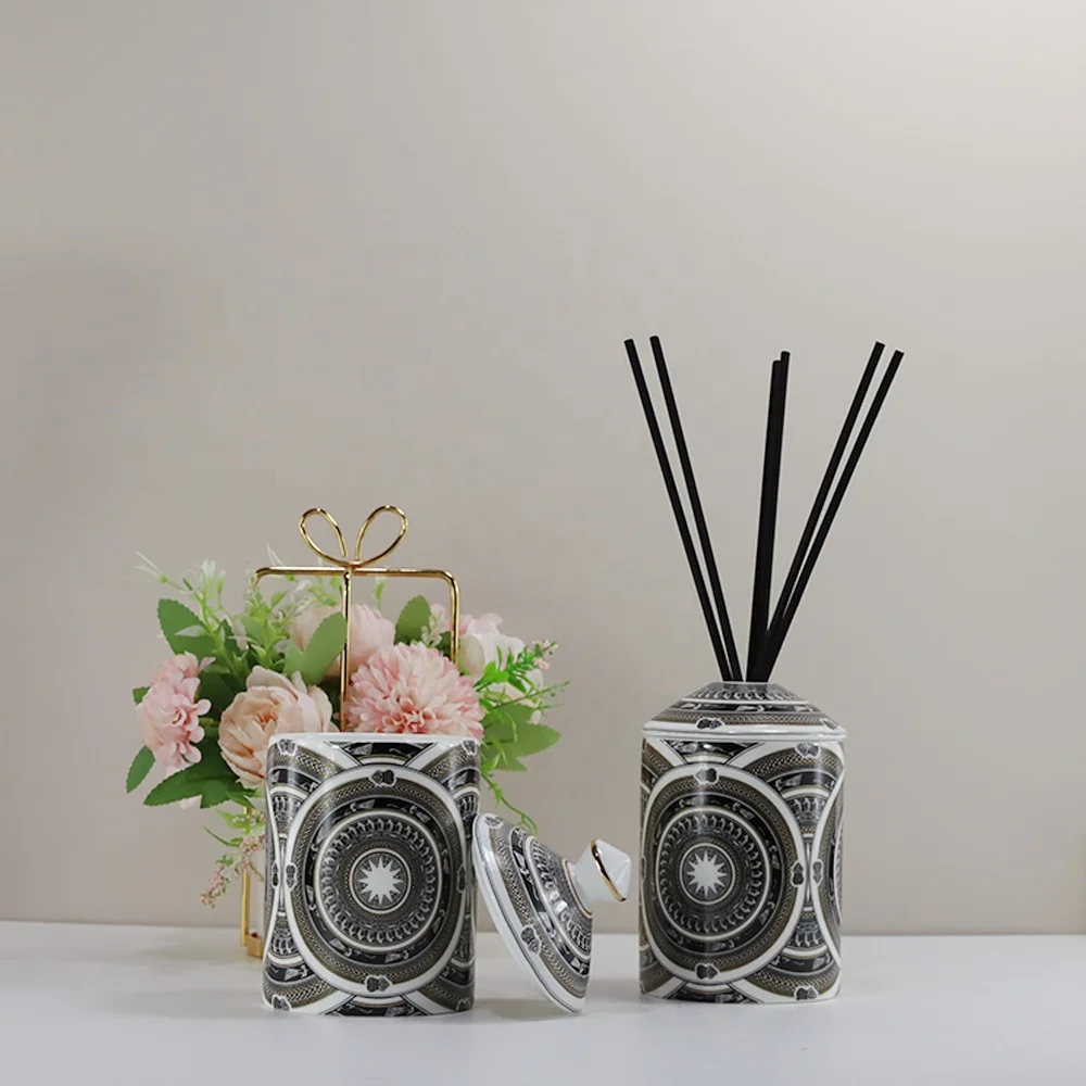 Synwish Nordic 12OZ Custom Wholesale Multi-Color Empty Ceramic Candle Container Luxury Candle Jar Holder Vessels