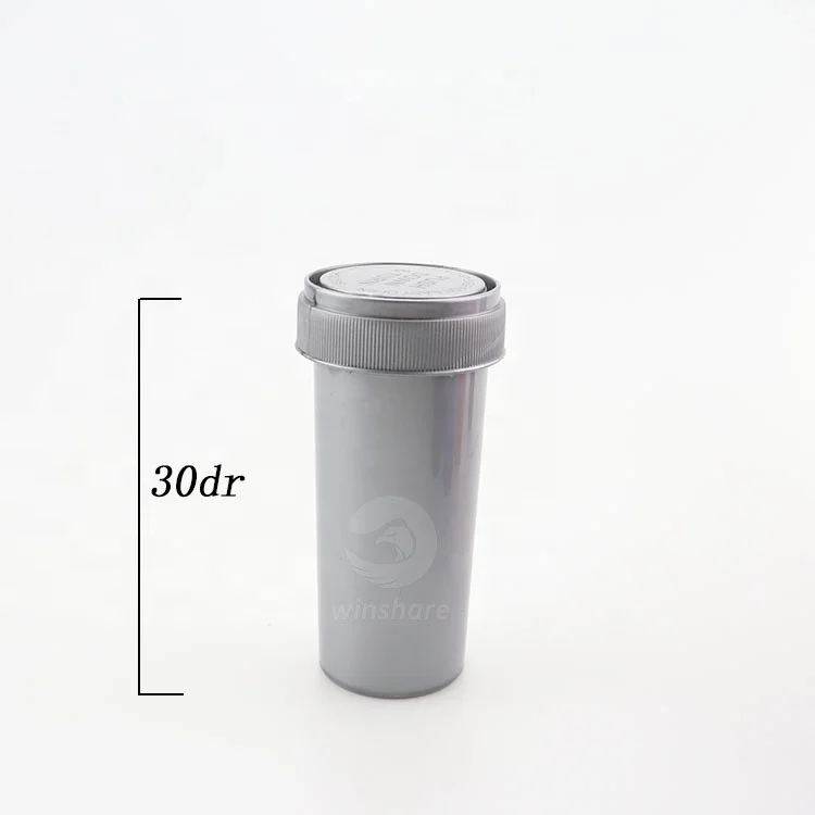 Colorful 20dram 30 Dram Push Down And Turn Prescription Vials With Reversible Cap