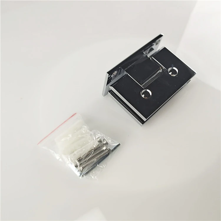 Stainless steel wall to glass hinge with Center Fixing Plate 8-12mm