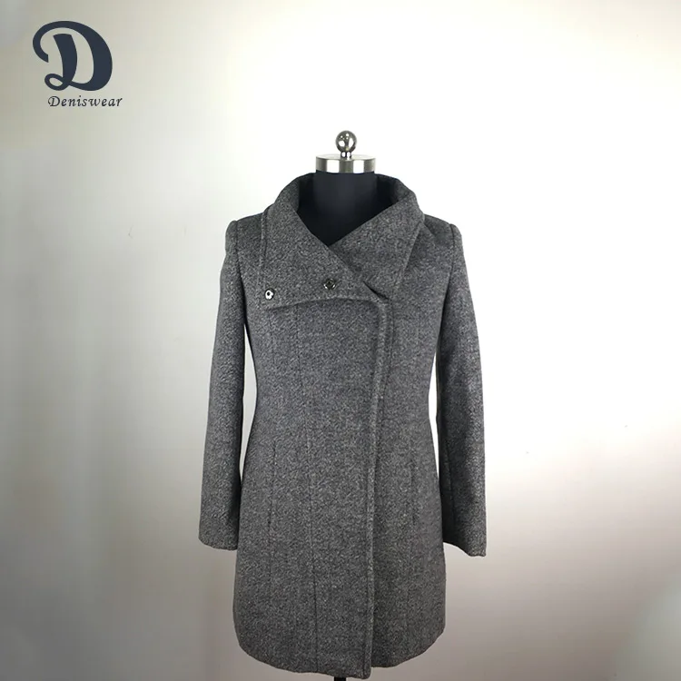 New model fashion women woolen overcoat ladies long coat