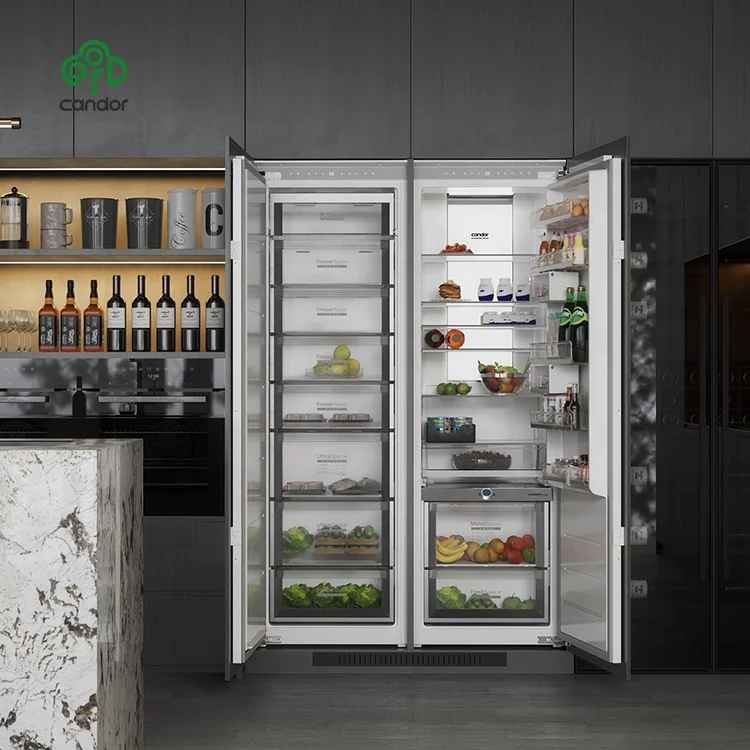 Stylish Integrated Refrigerator with Energy Efficiency Features