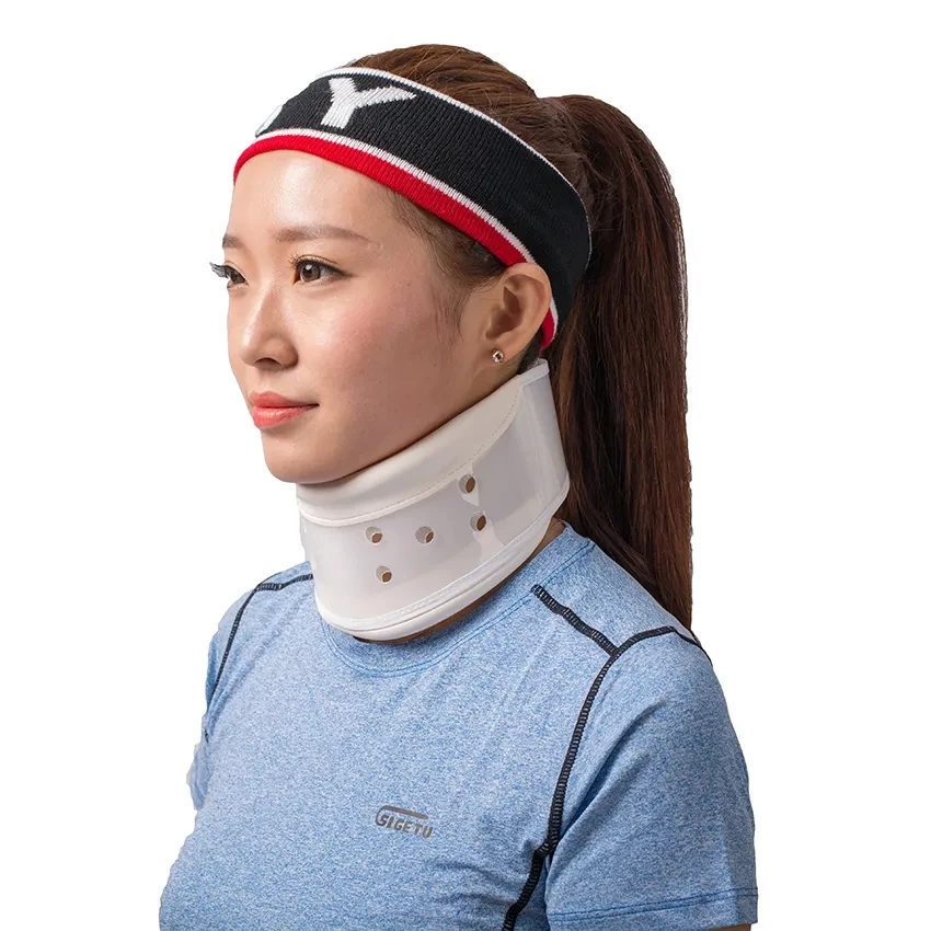 HKJD factory wholesale neck fixation rigid stiff cervical collar adjustable cervical collar for shoulder pain relief