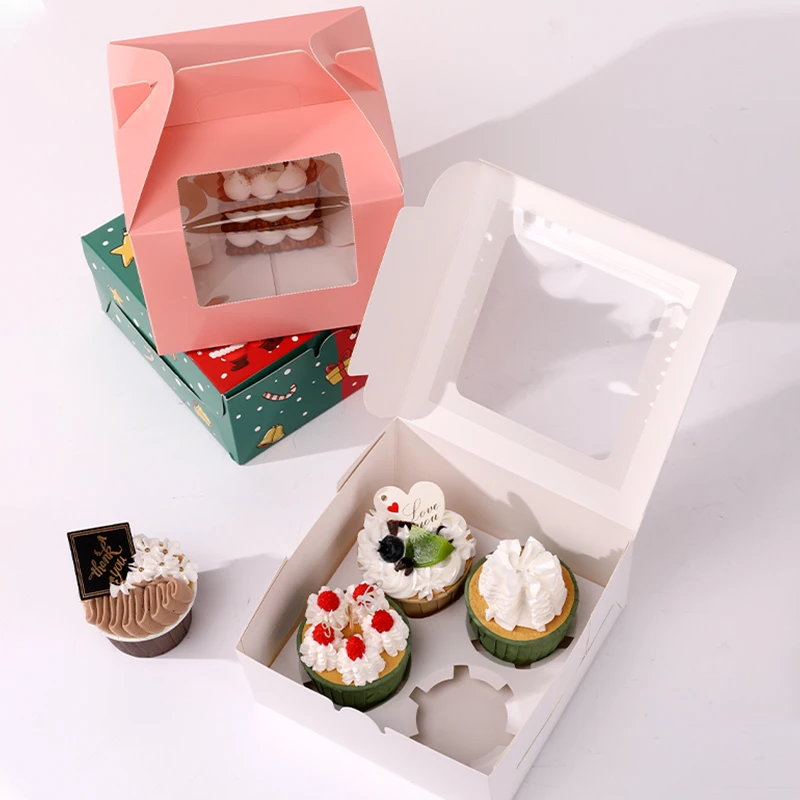 Gift Box Cowhide Paper Box with Lid Gift Craft Cube cupcake box Easy to assemble party favors make in Vietnam