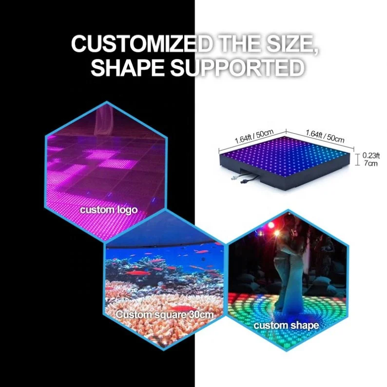 Professional Interlocking Party Decor Deep Visual High Quality Video Dancing Floor