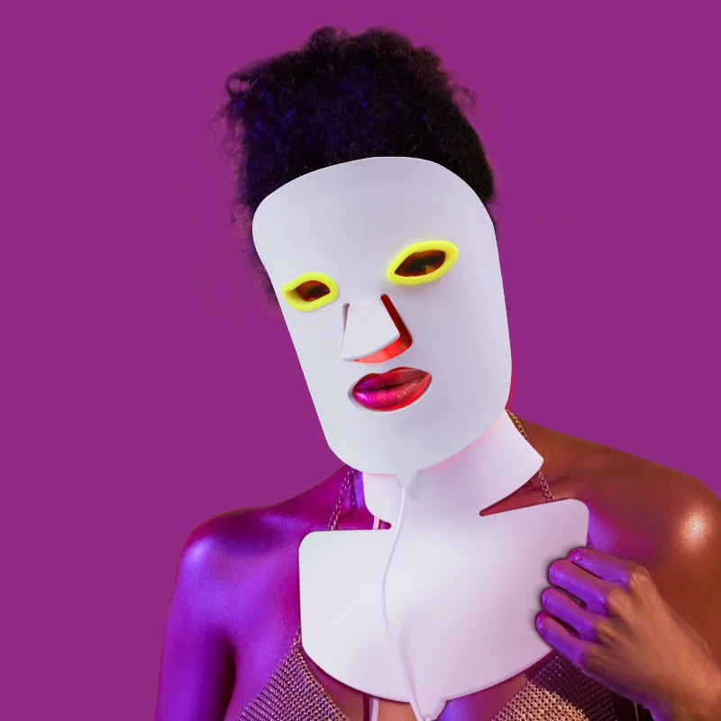 Led Light Therapy Led Facial Masks Beauty Soft Silicone Infrared Red Therapy Led Mask Flexible Led Face Mask