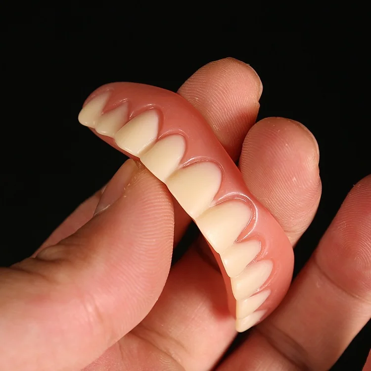 Universal Resin False Teeth Cover Simulation Braces Snap-On Denture Oral Dental Material Dedicated Veneers