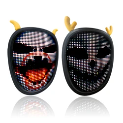 Festival Cosplay Halloween Glow Light Up Funny Mask LED Purge Masks Election Mascara Costume DJ Party Light Up Mask Neon Plastic