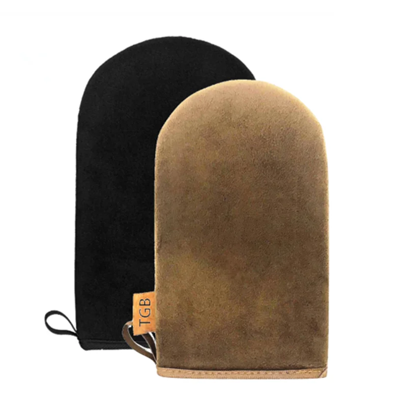 Reusable Natural Self Tanning Application Mitt Manufacturer Velvet Self-Tanning Mitt